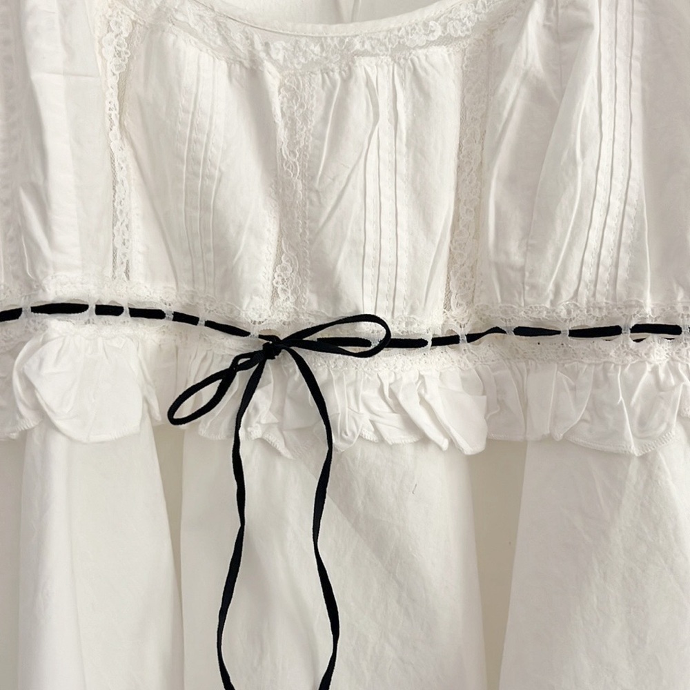 Free People Cathleen Blouse Peasant Cottagecore NWOT - Picture 6 of 12